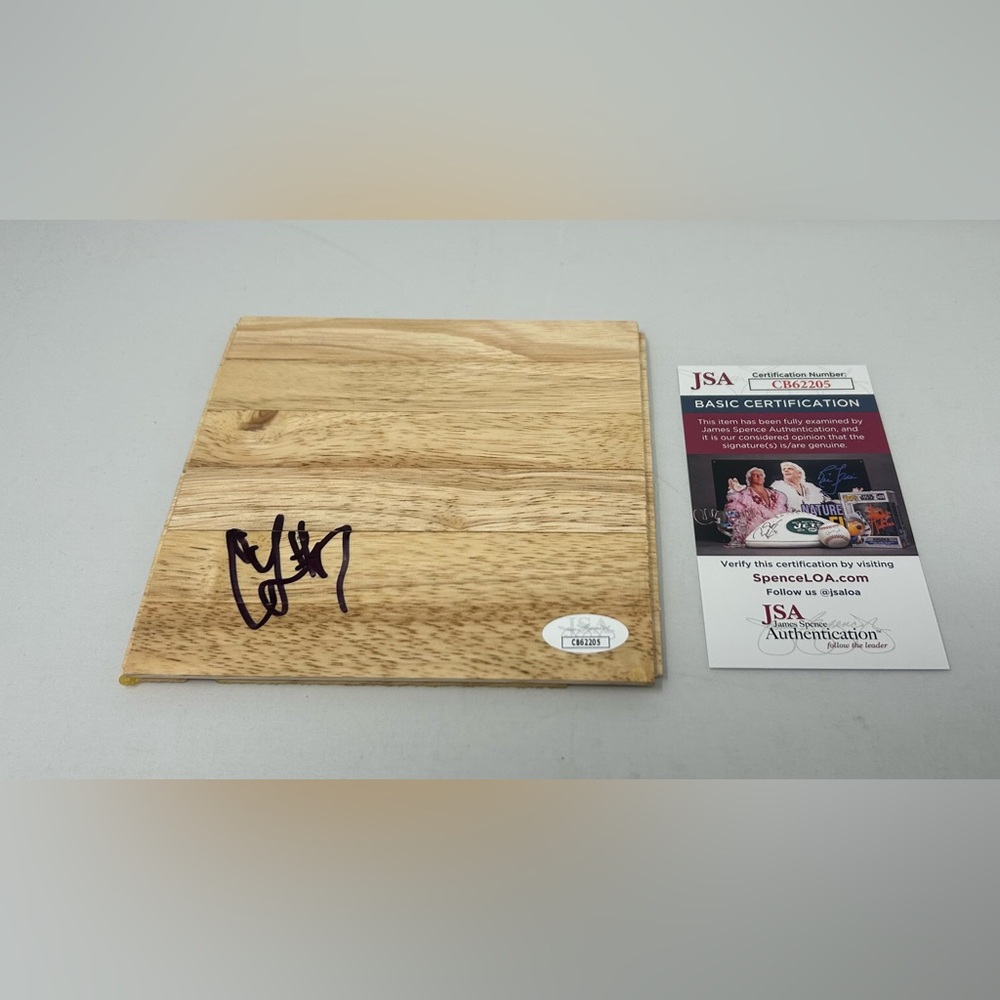 Chris Livingston signed 6x6‎ Floor Milwaukee Bucks Kentucky Wildcats JSA COA